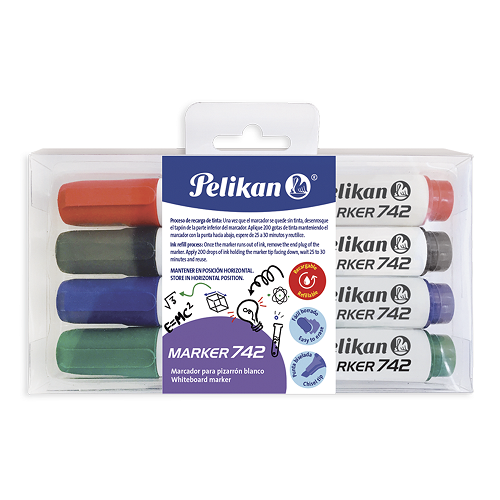SET MARCADOR ACRILICO PELIKAN 4PZS 742 P/B 30290115