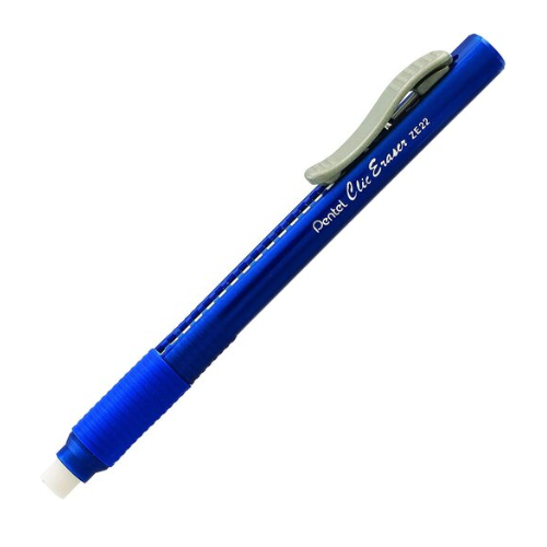 BORRADOR PENTEL CLIC ZE22C C/GRIP AZUL
