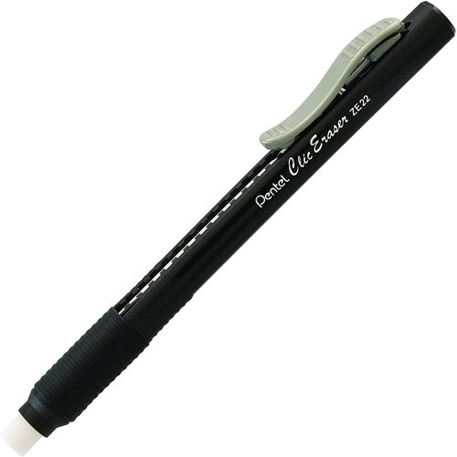 BORRADOR PENTEL CLIC ZE22A C/GRIP NEGRO