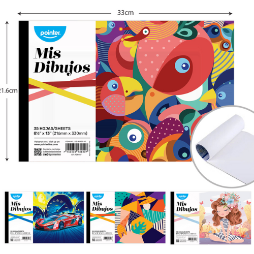CUADERNO POINTER DIBUJO/PINTURA DB-80955-35