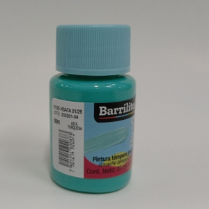 PINTURA BARRILITO TEMPERA GOUACHE 37ML AZUL TURQUESA 501