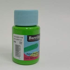 PINTURA BARRILITO TEMPERA GOUACHE 37ML VERDE HOJA 510