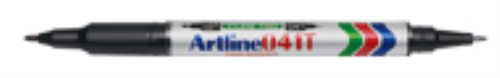 MARCADOR PERMANENTE ARTLINE 041T NEGRO DOBLE/PUNTA