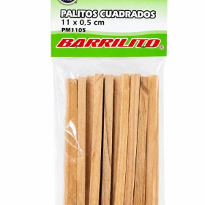 PALITOS BARRILITO CUADRO NATURAL PM1105 5X110 MM BL-25 UD