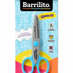 TIJERA BARRILITO GREKA PEQUEÑA ZIG ZAG 1