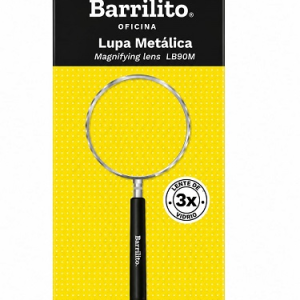 LUPA BARRILITO 90MM ARO METALICO 9CM LB90M