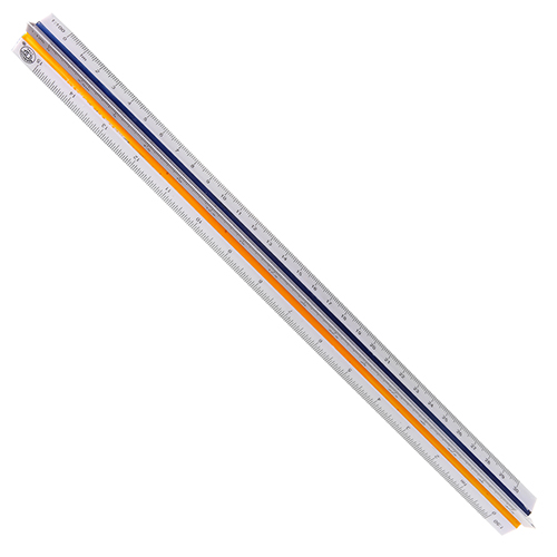 ESCALIMETRO BARRILITO PLASTICO 30CM ES125 1:125 1:100 1:75 1:50 1:25 1:20