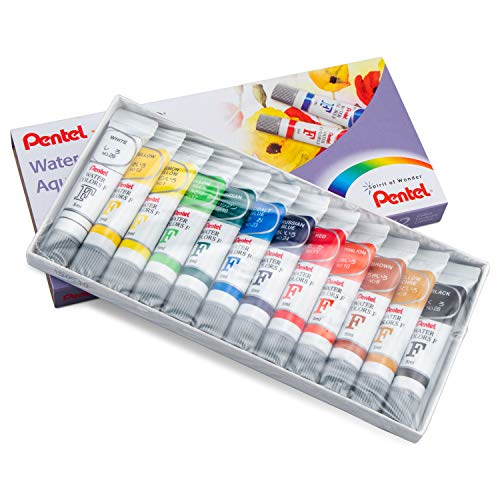 ACUARELA PENTEL 12COL 5ML WFRS-12 PROFESIONAL