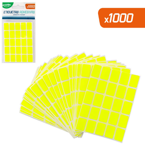 ETIQUETA POINTER FLOURESCENTE AM P/PRECIO FF-P40-YW