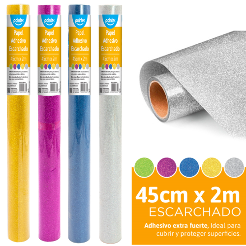 PLASTICO ADHESIVO POINTER ESCARCHADO ROLLO-2MT JC4510-2M