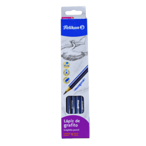 LAPIZ GRAFITO PELIKAN #2 HB HEXAGONAL AZUL UNIDAD 30330224