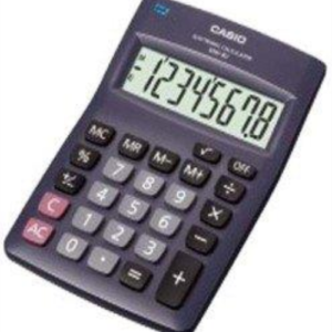 CALCULADORA CASIO MESA 8 DIG MW-8V-BK-W