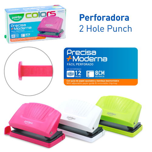 PERFORADORA POINTER 2 HUECOS PU-1601