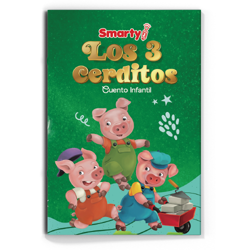 LIBRO CUENTO INFANTIL SMARTY: LOS 3 CERDITOS 12 PAG