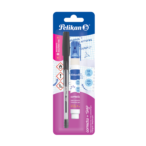 SET CORRECTOR PELIKAN C/LAPICERO TANGO 2PCS 01570300
