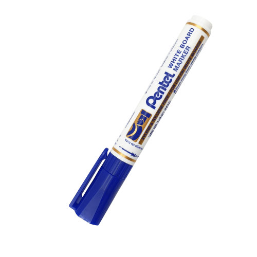 MARCADOR ACRILICO PENTEL RECARGABLE AZUL MW46-C