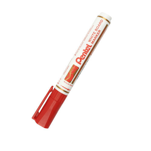MARCADOR ACRILICO PENTEL RECARGABLE ROJO MW46-B
