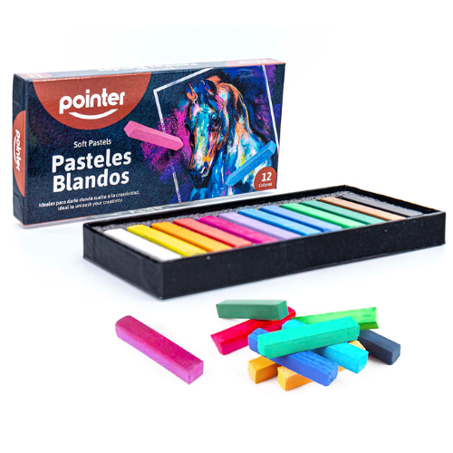 TIZA PASTEL POINTER SUAVE 12COL SO-12C-8