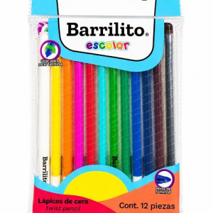 CRAYOLAS BARRILITO GIRABLE 12COL12CTW