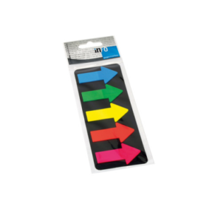 BANDERITA ADHESIVA INFO PLAST FLECHA GDE 25X45MM BLT-125HJ 2683-09