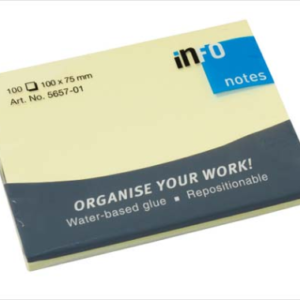 MINIBLOCK INFO NOTES 3X4" 100HJ AMARILLO 5657-01