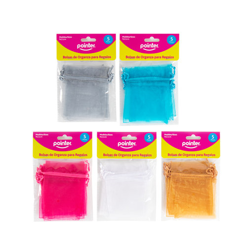 BOLSA POINTER ORGANZA PEQ P/REGALO BLT-5PCS ANC-1740