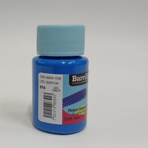 PINTURA BARRILITO TEMPERA GOUACHE 37ML AZUL COBALTO 974