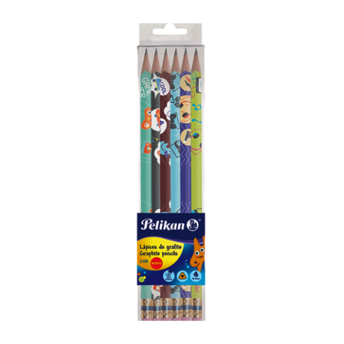 SET LAPIZ GRAFITO PELIKAN TRIANG #2 HB 12UD DISEÑO 30330236