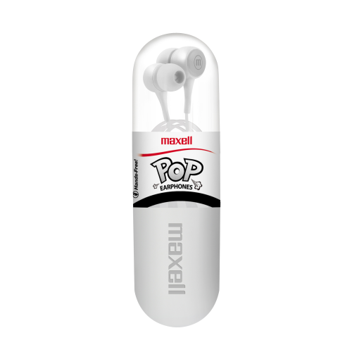 AUDIFONO MAXELL IN-POP IN EAR STEREO BUDS C/MIC BLANCO 348441