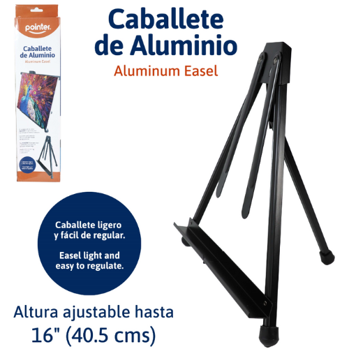 CABALLETE POINTER ALUMINIO D/MESA 16" CAS-1941