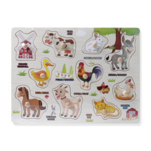 JUEGO DIDACTICO MADERA POINTER FW ANIMALES PZZ-1921