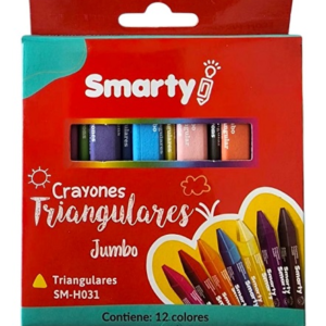 CRAYOLAS SMARTY TRIANGULAR JUMBO CJ-12COL SM-H031