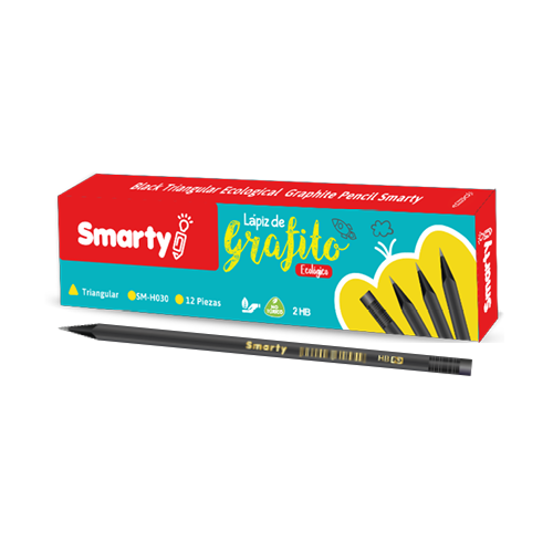 LAPIZ GRAFITO SMARTY ECOLOGICO TRIANGULAR #2 HB CJ-12UD SM-H030