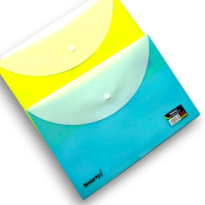 SOBRE PLASTICO SMARTY C/BROCHE A4 HORIZONTAL C/DEPOSITO SM-H129