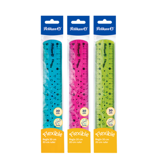 REGLA FLEXIBLE PELIKAN 20CM 15540105