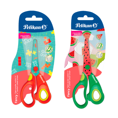 TIJERA PELIKAN ESCOLAR 5" FANCY CONFORT 08000040
