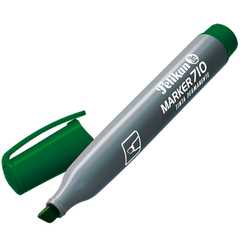 MARCADOR PERMANENTE PELIKAN 710 P/B VERDE RECARGABLE 30250323