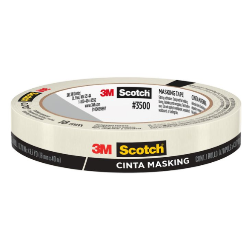 MASKINGTAPE 3M SCOTCH 3500-18AP-CS 3/4"x40 MTS 18MMx40M
