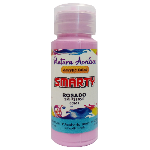 PINTURA SMARTY ACRILICA 60ML ROSADO SM-F18050