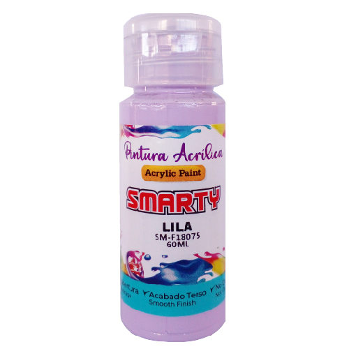 PINTURA SMARTY ACRILICA 60ML LILA SM-F18075