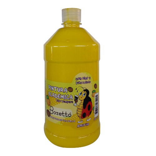TEMPERA BOZETTO AMARILLO C/OLOR PIÑA COLADA 1000ML 29002