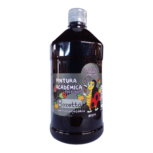 TEMPERA BOZETTO NEGRO C/OLOR FRUTAS TROPICALES 1000ML 29006