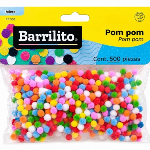 MANUALIDADES BARRILITO MINI POM POM BL-130UD PP500