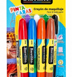 CRAYOLAS BARRILITO PINTA CARA/FOAMY SURTIDA CRY9 BL-9UD