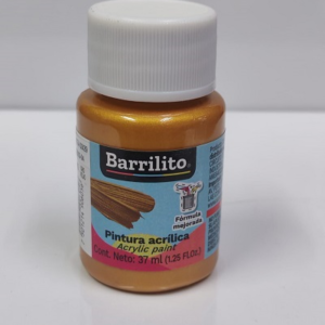 PINTURA BARRILITO ACRILICA METALICA 37ML AM505 ORO VIEJO