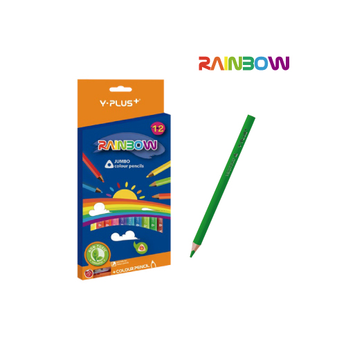 LAPICES COLOR Y-PLUS RAINBOW JUMBO 12COL LARGO TRIANGULAR PC121110