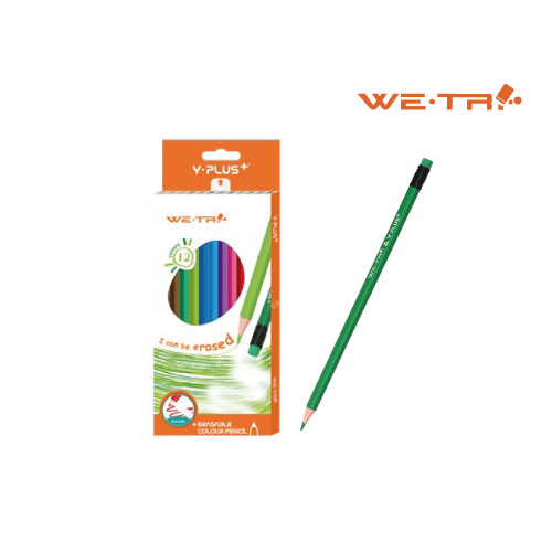 LAPICES COLOR Y-PLUS WE-TRI BORRABLE 12COL LARGO TC180100