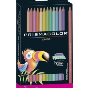 LAPICES COLOR PRISMACOLOR JUNIOR PASTEL 12COL 4.0 RED 2135896