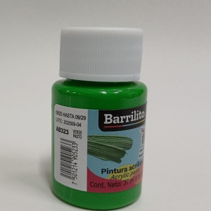 PINTURA BARRILITO ACRILICA 37ML AB323 VERDE PASTO