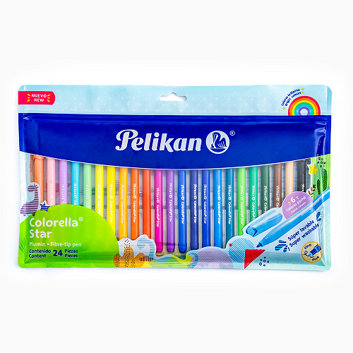 SET MARCADOR PELIKAN COLORELLA STAR 24COL P/F 30312401